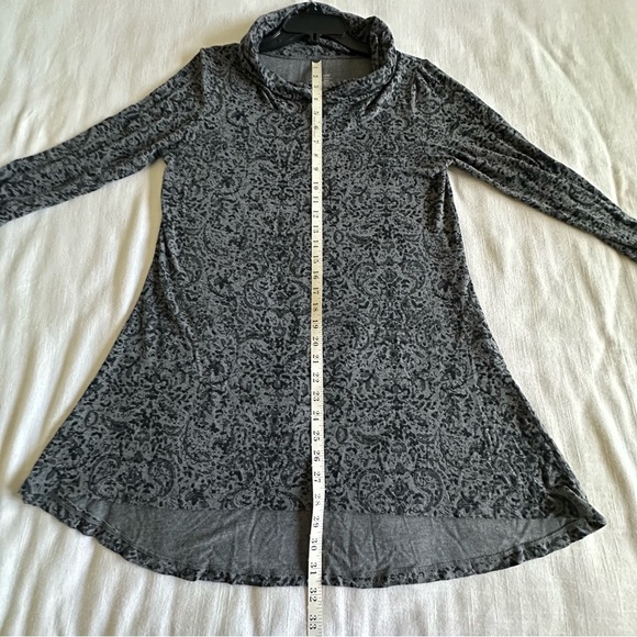 Cuddl Duds Pullover Womens L Gray Cowl Neck Stretch Tunic Top Softwear Lounge - Picture 4 of 9